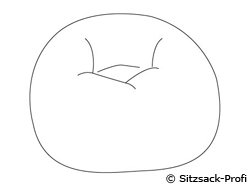 Sitzsack Kugelform