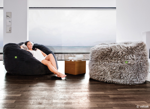Ein Sitzsack, in den auch Erwachsene versinken können. Sitzsack Erwachsene